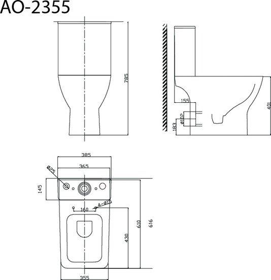 Унитаз напольный Triton Pro Astro AO-2355