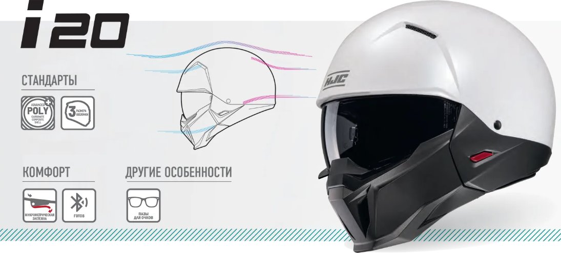 Мотошлем HJC i20 Furia MC3H (M)