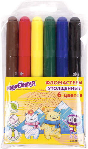 Фломастеры Юнландия В Арктике 151428 (6шт)