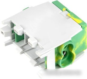 Клемма КС КВС распределительная с двойным винтом 2x35/2x25 92087 (желто-зеленый)