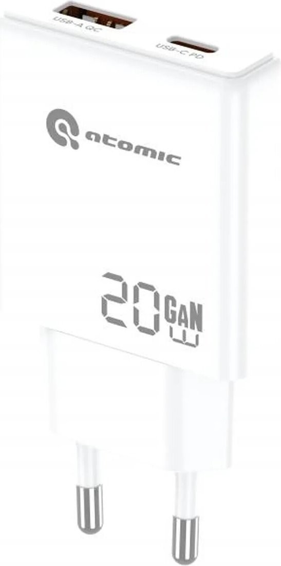 Сетевое зарядное Atomic Blade G203 GAN 20W Lightning (белый)