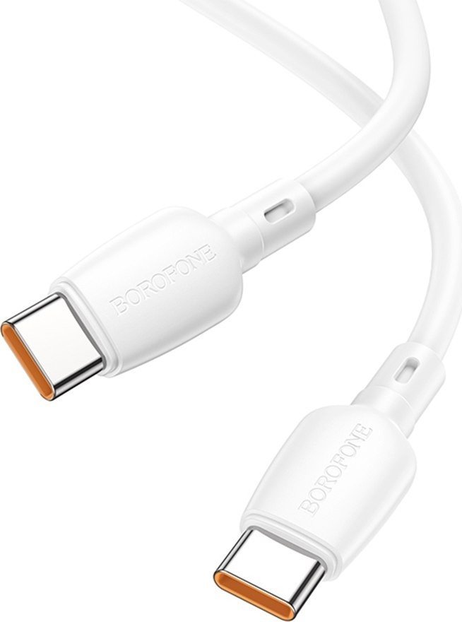Кабель Borofone BX93 USB Type-С - USB - Type-C (100Вт, 1 м, белый)