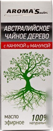 Aroma Saules Эфирное масло Австралийское Чайное Дерево с Канукой и Манукой 15 мл