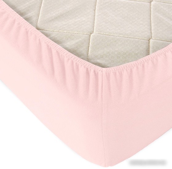 Постельное белье Alleri Трикотажная на резинке 70x200x20см (светло-розовый)