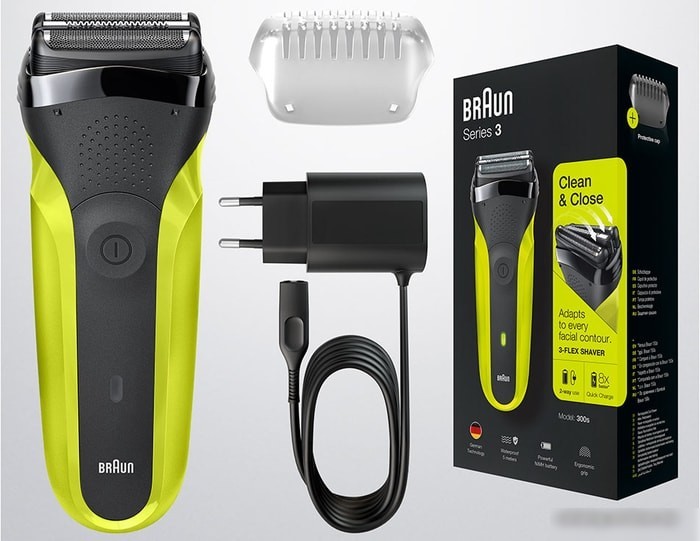Электробритва Braun Series 3 300s (зеленый)