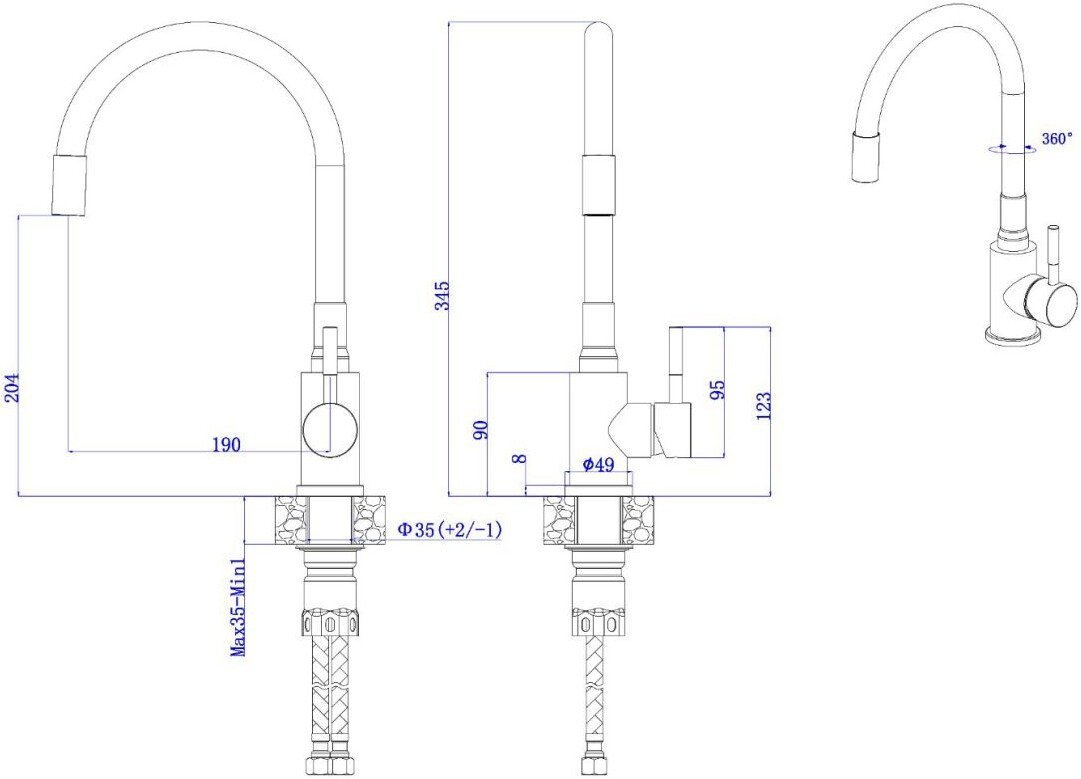Смеситель AV Engineering AVLES4-DW7