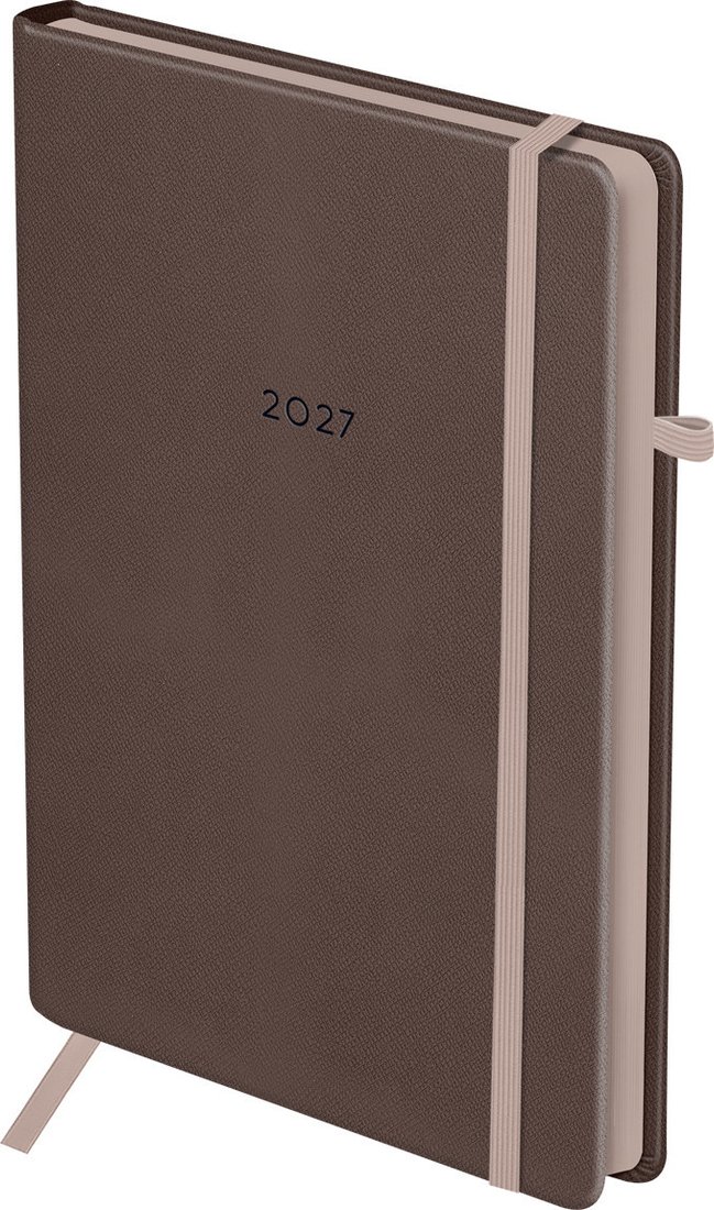 Ежедневник BG Contrast. Espresso 2027г DdА5_68114 (176л )