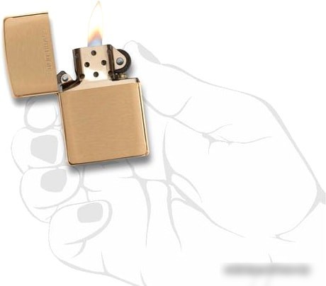 Зажигалка Zippo 204 Brushed Brass