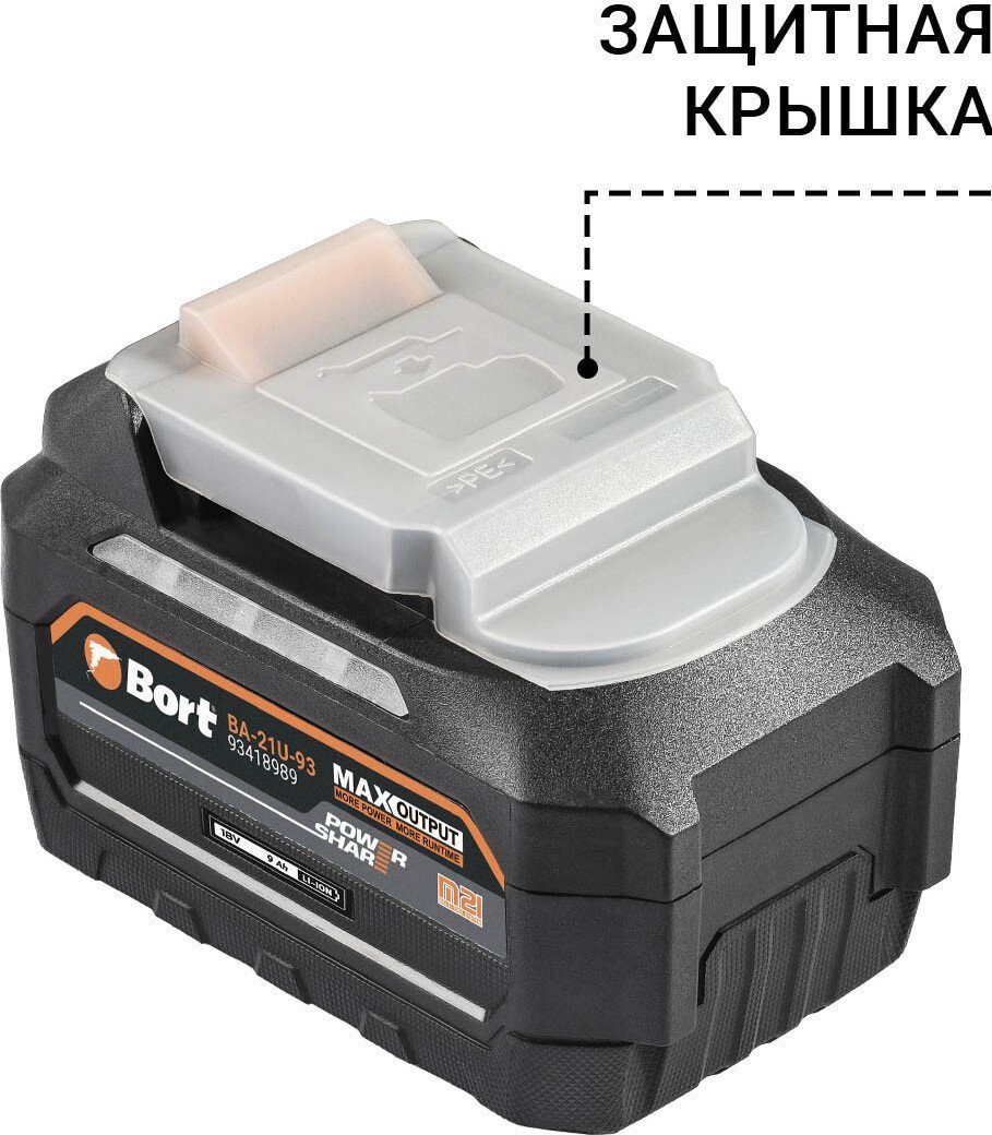 Аккумулятор Bort BA-21U-93 93418989 (18В/9 Ah)