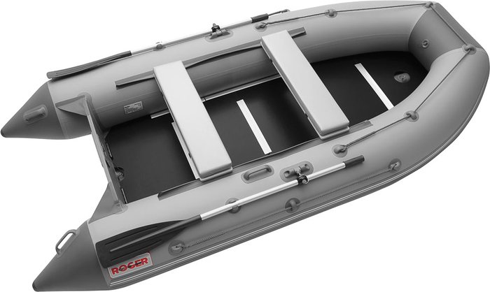 Моторно-гребная лодка Roger Boat Hunter Keel 3000 (малокилевая, серый/графит)