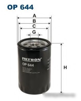 Масляный фильтр Filtron OP644 Масляный фильтр Filtron OP644
