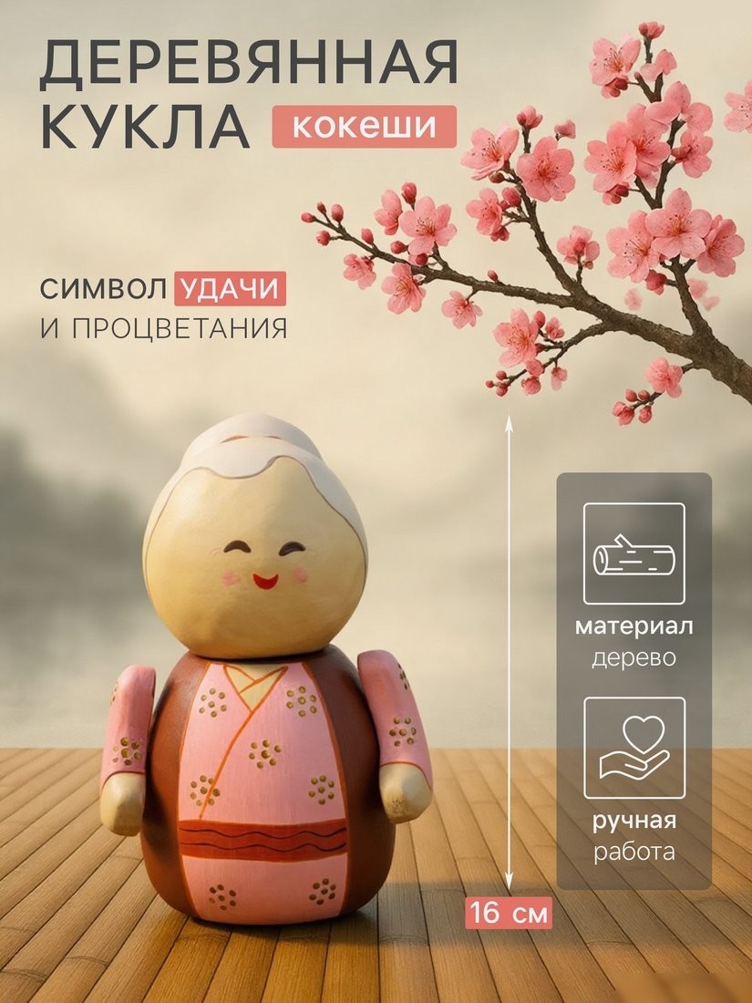 Статуэтка Sima-Land Кокеши. Бабушка Юки 10465086