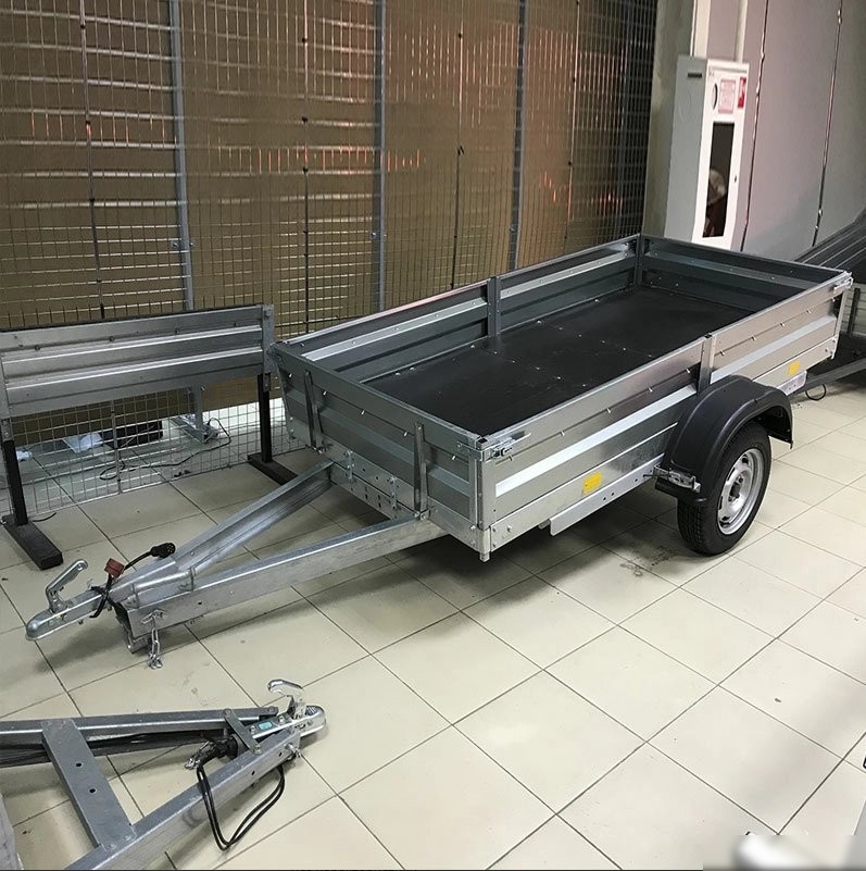 Универсальная жесткая сцепка AvtoS A20M1B (2000x1300x300, R16, ресс. 3302(ГАЗ-2лист), тент 800мм)