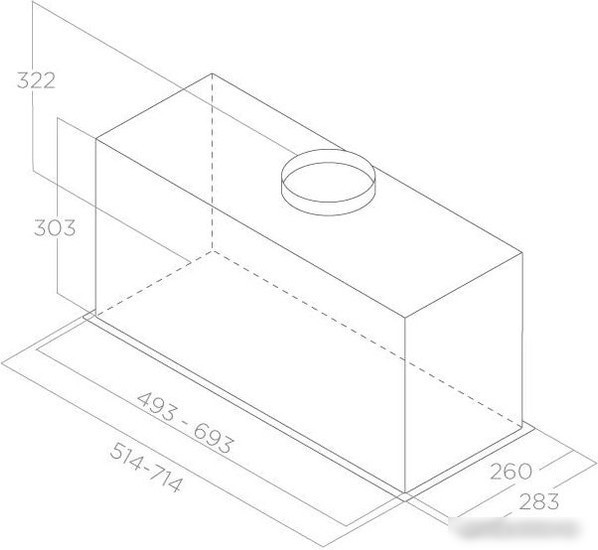 Кухонная вытяжка Elica Lane Sensor IX/A/72 PRF0188201