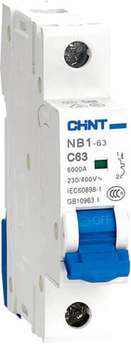 Выключатель автоматический Chint NB1-63H 1P 16A 10кА C (R) 179784