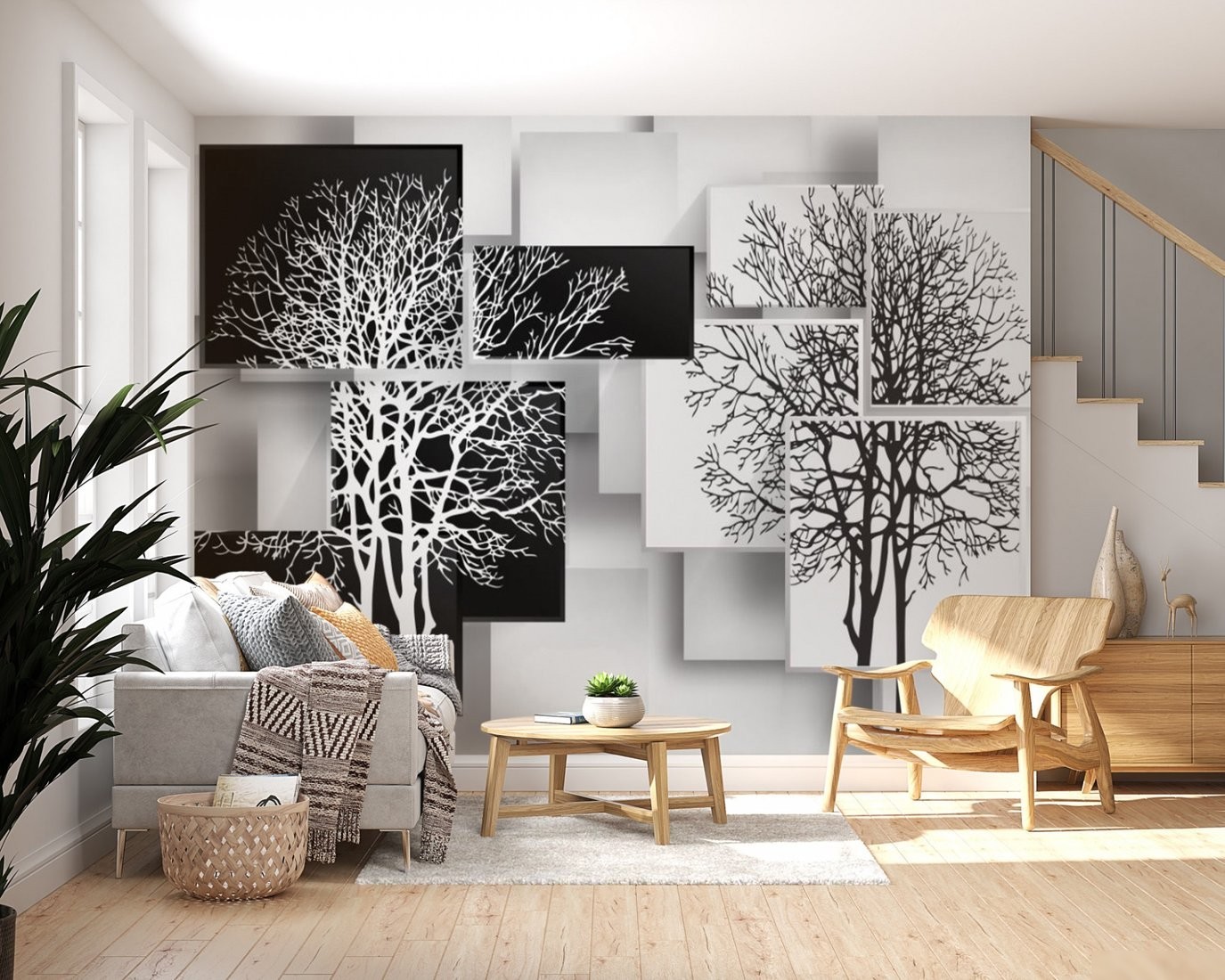 Фотообои ФабрикаФресок 3D Абстракция Дерево Инь-Янь 934270 (400x270)