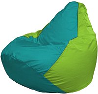 Кресло-мешок Flagman Груша Супер Мега 4XL Г5.1-294 (бирюзовый/салатовый)