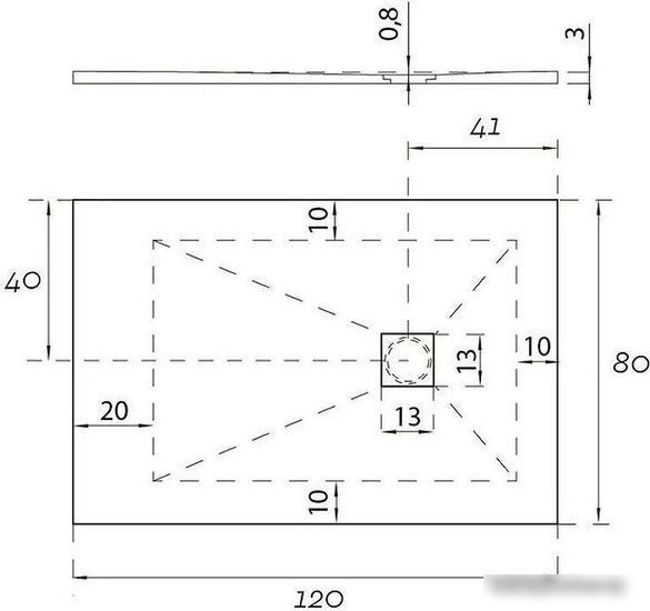 Душевой поддон Aquanet Pleasure New 120x80 (черный)