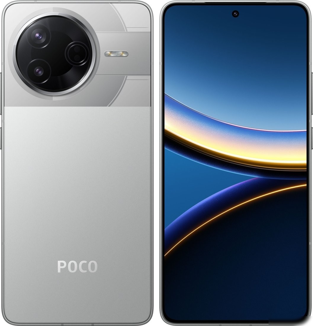 Телефон POCO F7 Pro 12GB/512GB международная версия (серебристый)
