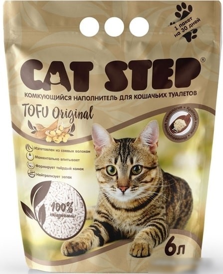 Наполнитель Cat Step Tofu Original 6 л