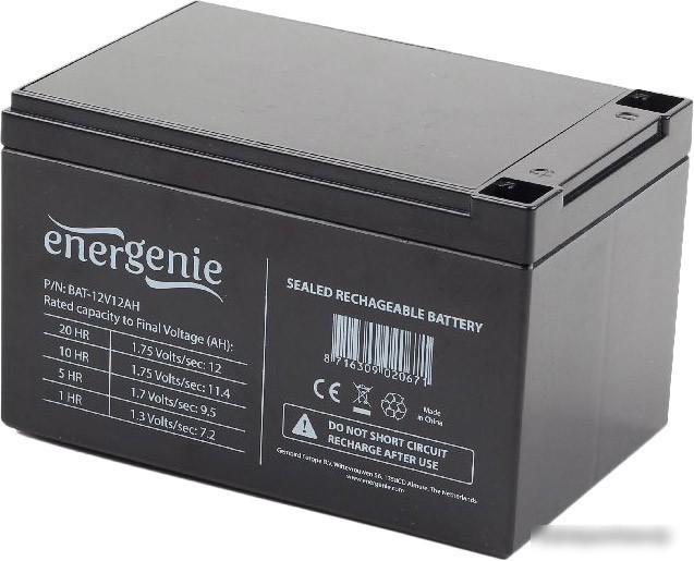 Аккумулятор для ИБП Gembird BAT-12V12AH Аккумулятор для ИБП Gembird BAT-12V12AH