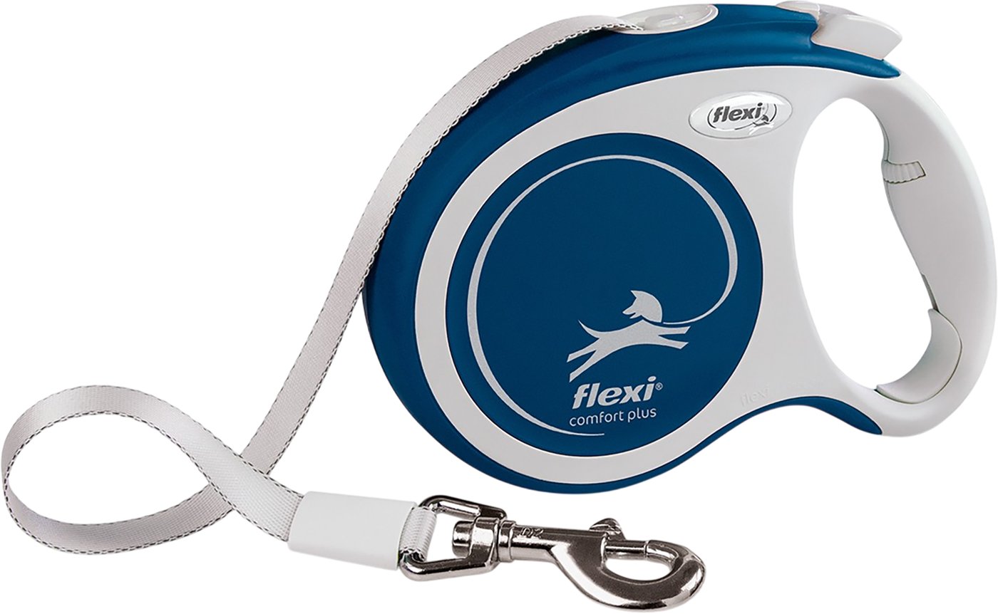 Поводок-рулетка Flexi Comfort Plus Tape (S, 5м, Blue)