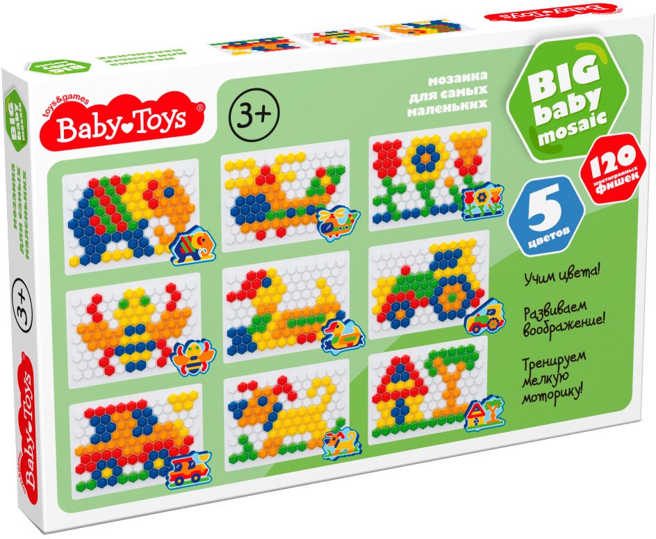 Развивающая игра Baby Toys Мозаика шестигранная 05023
