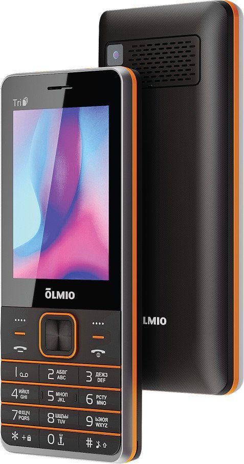Кнопочный телефон Olmio M30 (черный)