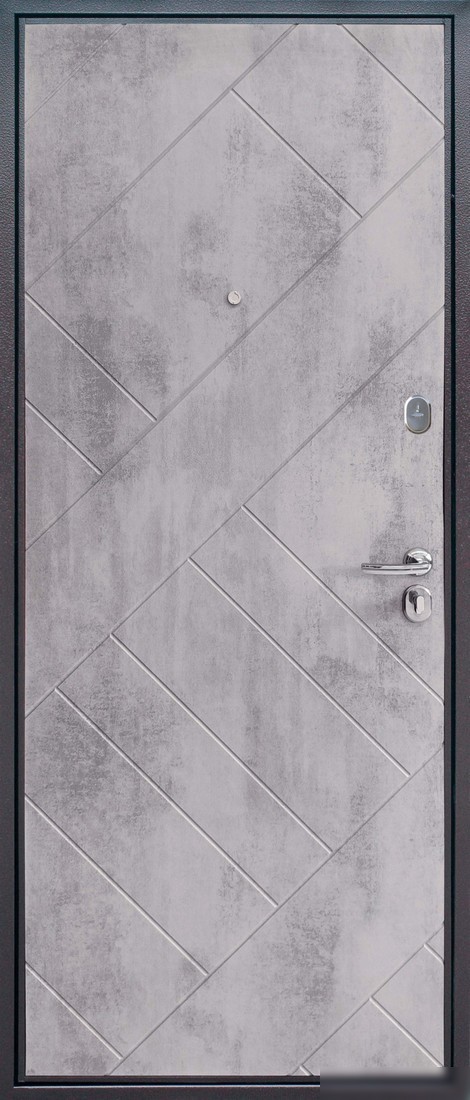 Металлическая дверь Guard Loft бетон графит/бетон серый (96x205, правая)