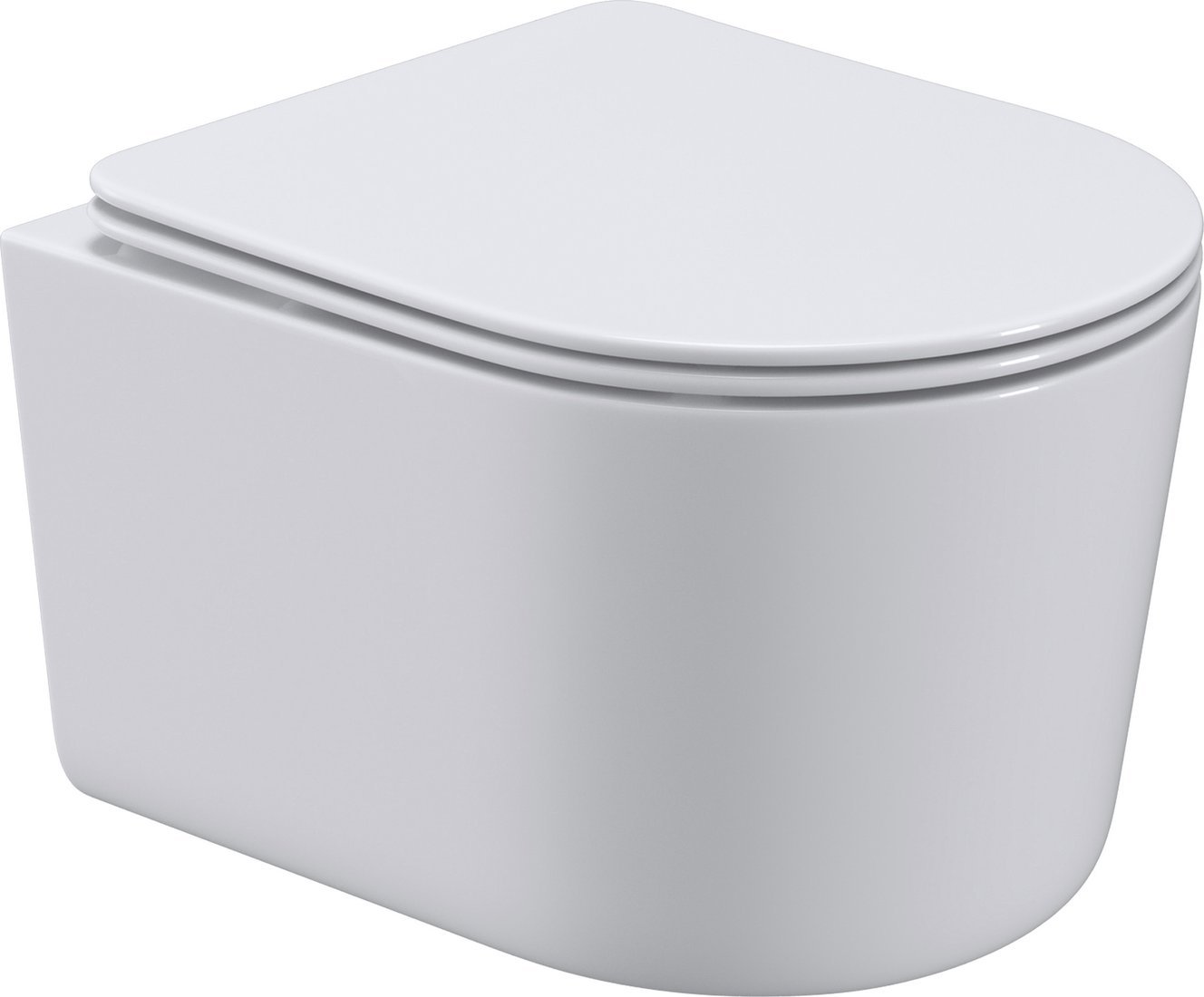 Унитаз подвесной Roxen Simple Compact в комплекте с инсталляцией StounFix Dual Fresh 6 в 1 868597 (кнопка: оружейная сталь матовая)