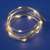 Гирлянда роса Uniel ULD-S0200-020/SСB/2AA WARM WHITE IP20 DEW UL-00007183
