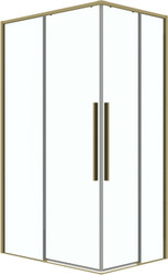 Душевой уголок Grossman Galaxy 120x70x195 300.K33.01.1270.32.00 (золото сатин/прозрачное стекло)