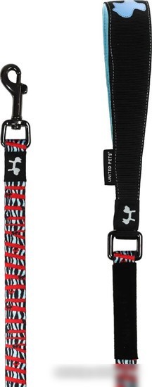 Поводок United Pets Complete Me Leash (M, красная зебра)