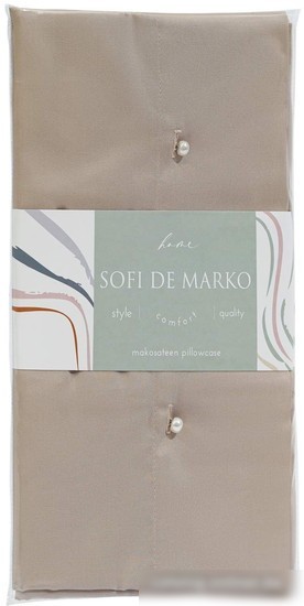 Постельное белье Sofi De MarkO Premium Mako 50х70 Нав-Пм-бж-50х70 (бежевый)