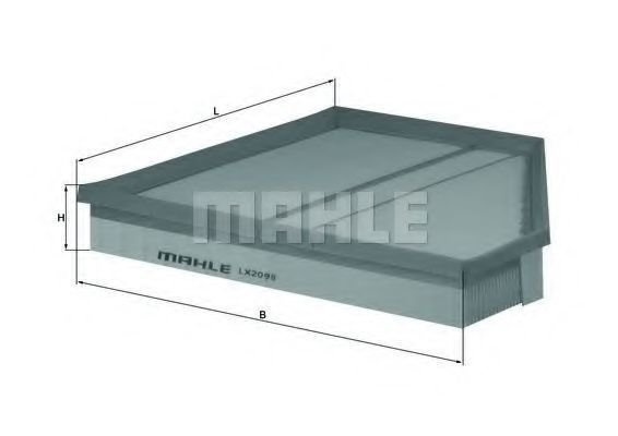 Воздушный фильтр Mahle Knecht LX2098