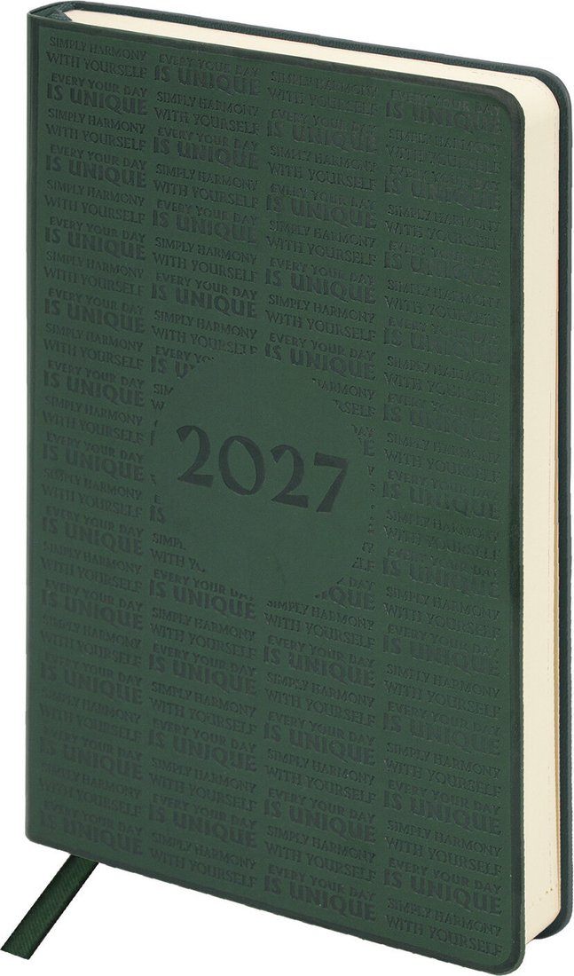 Ежедневник BRAUBERG Aura 2027 117932 (зеленый)