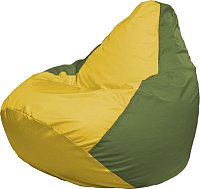 Кресло-мешок Flagman Груша Супер Мега 4XL Г5.1-259 (желтый/оливковый)