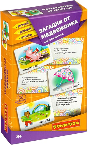 Настольная игра Bondibon Загадки от медвежонка ВВ4532