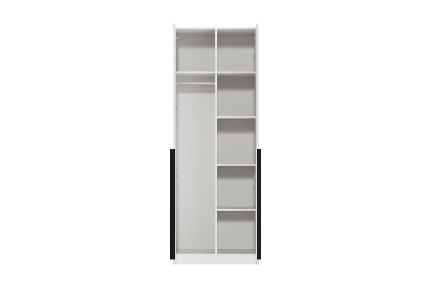 Шкаф распашной Black Red White SZF2D (белый/белый)