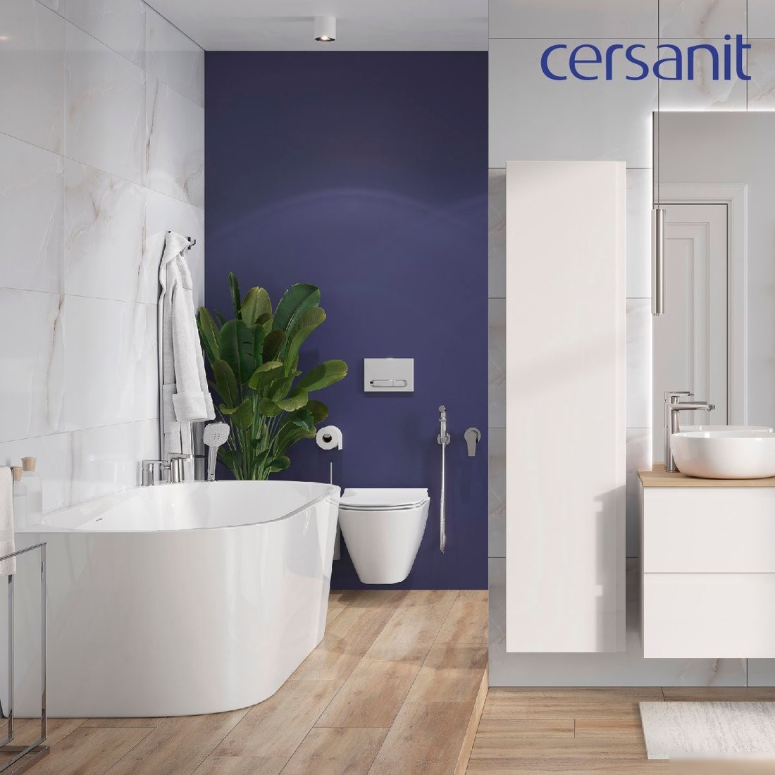 Унитаз подвесной Cersanit City Smart DPL EO Slim + Aqua 40 Smart M LP 69323