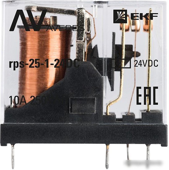 Реле промежуточное EKF Averes Rps-25-1-24DC
