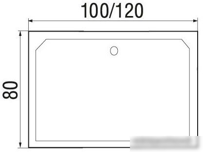 Душевой поддон River Wemor 120/80/41 S
