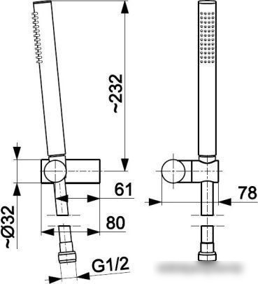 Душевая лейка Armatura Moza 841-225-81