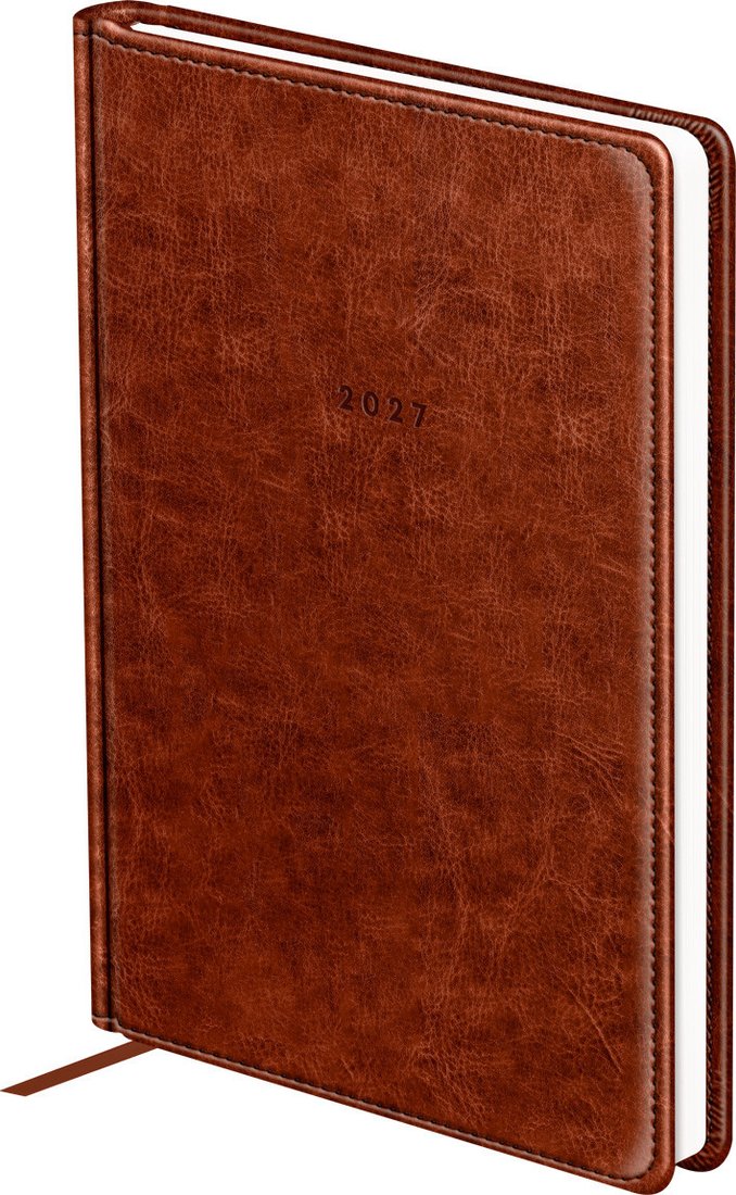 Ежедневник BG Nebraska. Brown 2027г DdА5_68184 (176л)