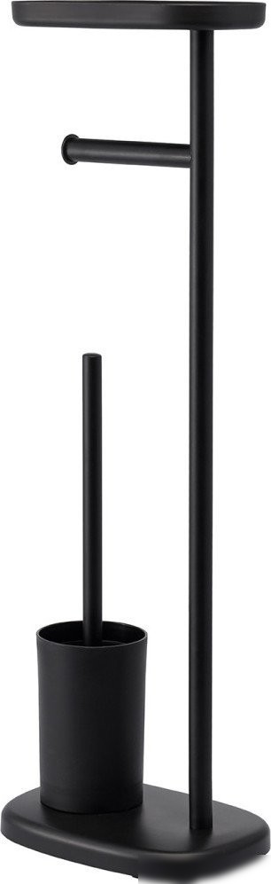 Держатель для туалетной бумаги и ершика Bergenson Bjorn Slim BB0000945 (черный)