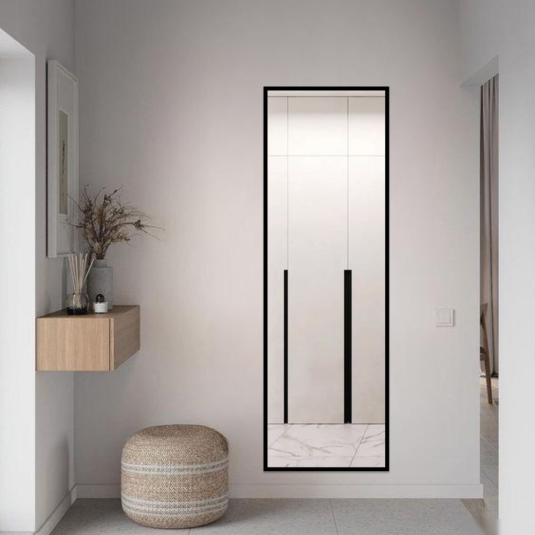 Зеркало eMZe Line 200x70 LINE.200.70.СНЕ (черный)