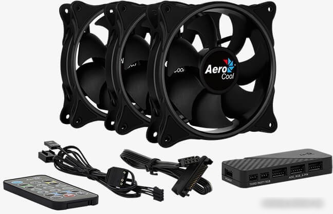 Набор вентиляторов с контроллером AeroCool Eclipse 12 Pro