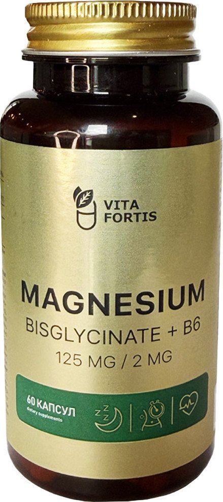 Комплекс Vita Fortis Магний бисглицинат с витамином В6 (60 капсул)