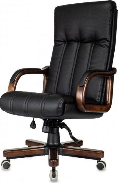 Офисное кресло Бюрократ T-9932Walnut (черный, экокожа)
