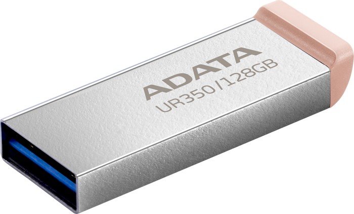 USB Flash ADATA UR350 128GB UR350-128G-RSR/BG (серебристый/коричневый)